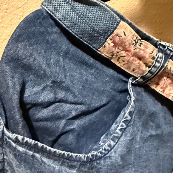 Floral Patchwork Denim Skirt​ - Picture 10 of 14